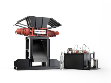 Trituradora de doble eje