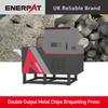 Máquina briquetadora de virutas de aluminio de doble descarga ENRPAT